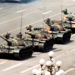 El hombre del tanque de Tiananmen Copyright © 1989 Jeff Widener