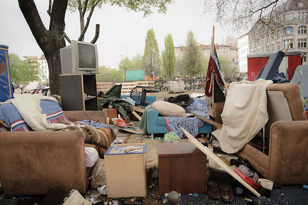Eviction Refugees Camp Berlin | Montecruz Foto