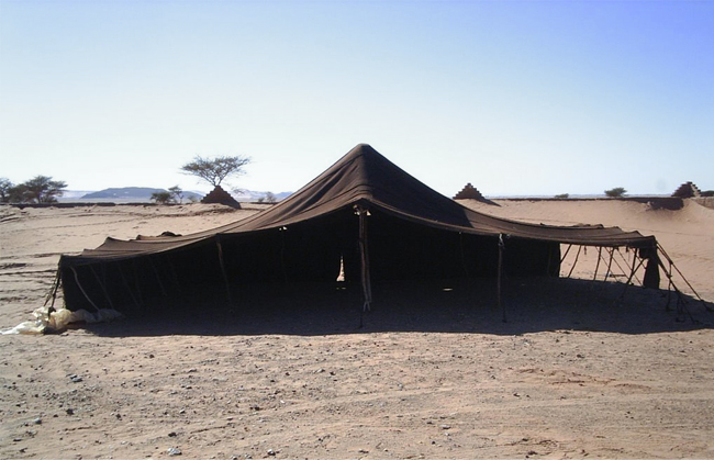 Jaimas tradicional del Sahara