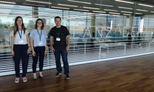 Equipo de MatMap, de izquierda a derecha: Milena, María y Marc