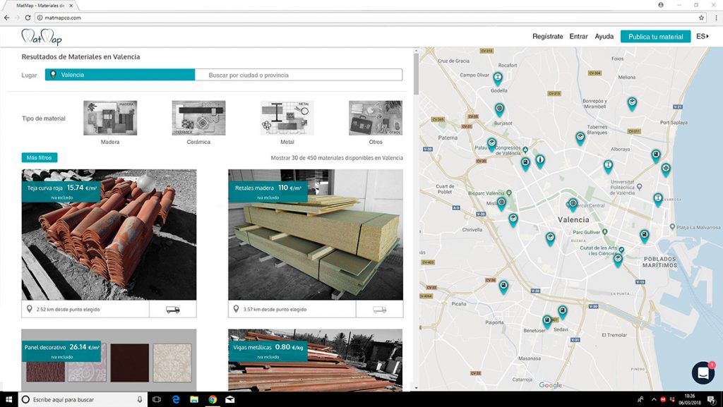 Futuro desarrollo tecnológico de la plataforma MatMap