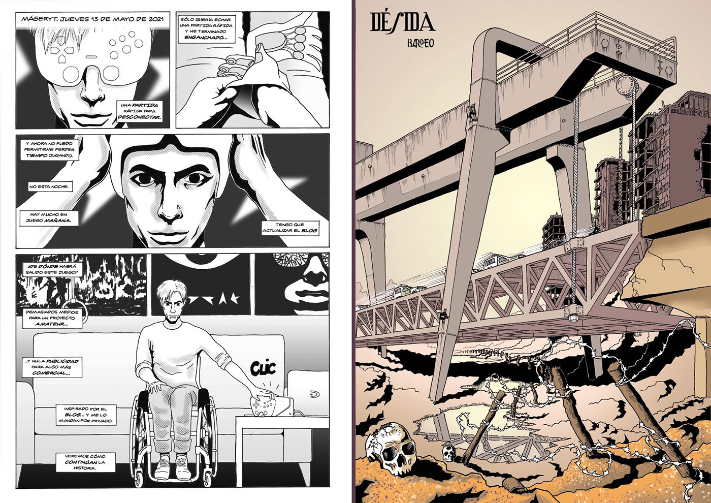 Eduardo-M.-Rodríguez-Bardeo-Désida, realidad vs. videojuego (los puentes sobre la Cava 30, Mágeryt) ©2021 Bardeo Eduardo-M.-Rodríguez-Bardeo-Désida, realidad vs. videojuego (los puentes sobre la Cava 30, Mágeryt) ©2021 Bardeo