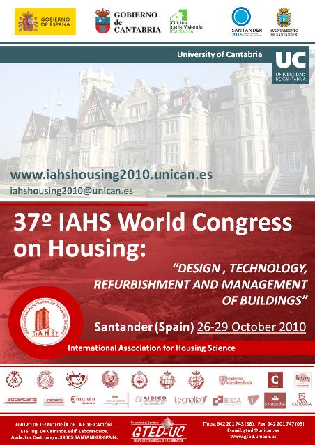 XXXVII IAHS World Congress on Housing Science