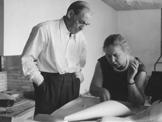 Alvar and Elissa Aalto, 1950s, Author Christian Leclerc | Alvar Aalto Museum