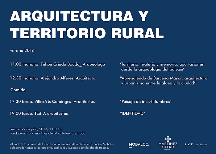 Arquitectura y territorio rural 2016