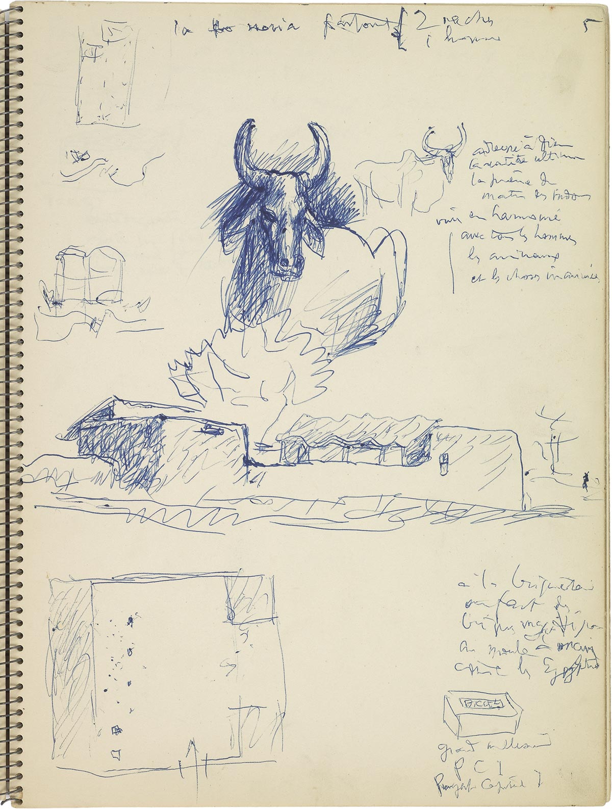 Croquis de Le Corbusier en