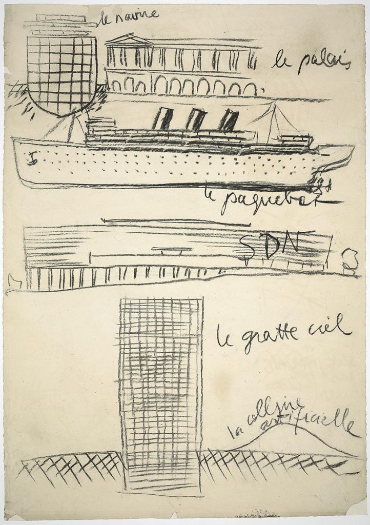 Croquis de Le Corbusier recogidos en “Le Corbusier. Ideas and Forms”