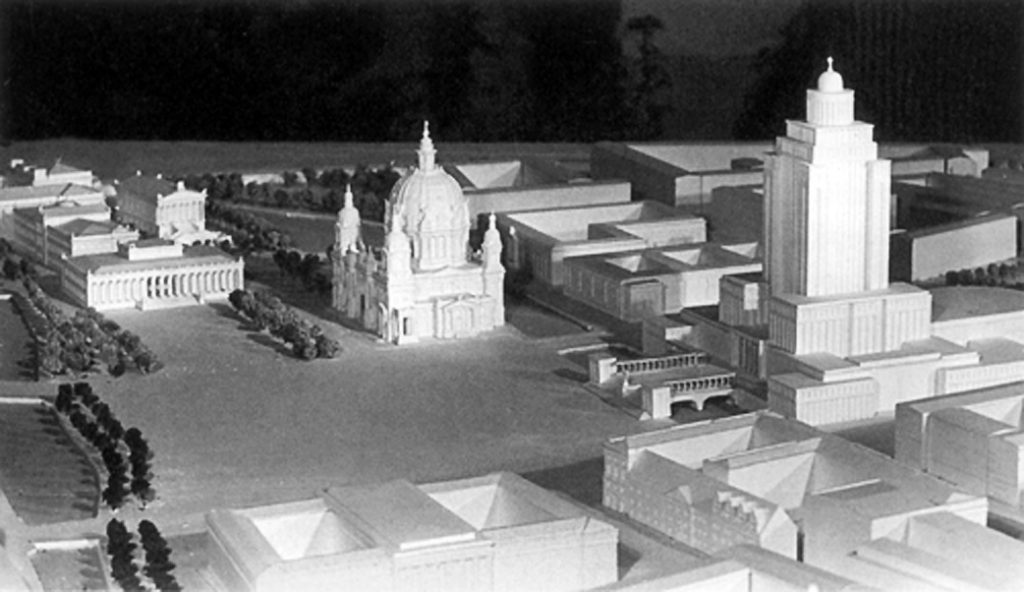 Maqueta del proyecto de Richard Paulick para Alexanderplatz, 1951