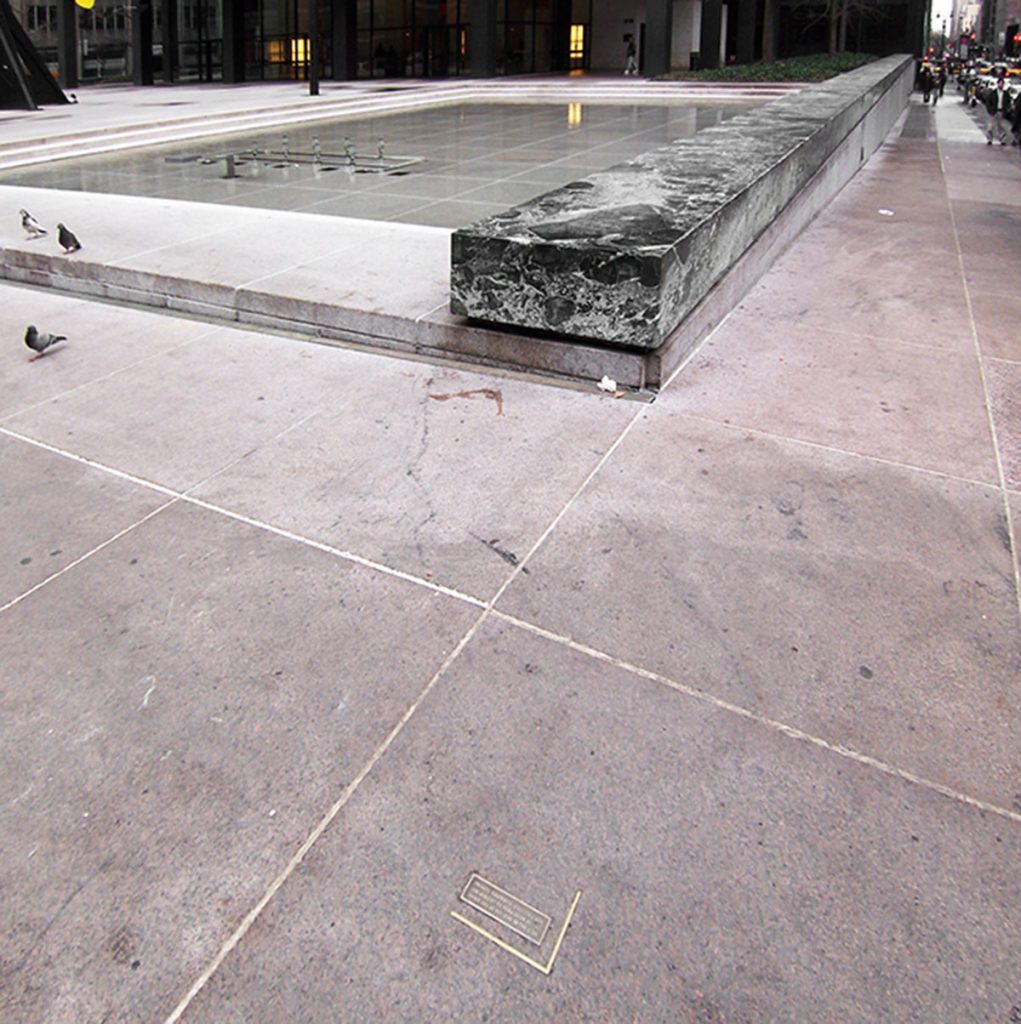Plaza del Seagram Building en el 375 de Park Avenue. Mies van der Rohe