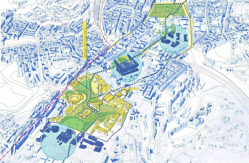 HUCA Oviedo, reordenacion y regeneración urbana