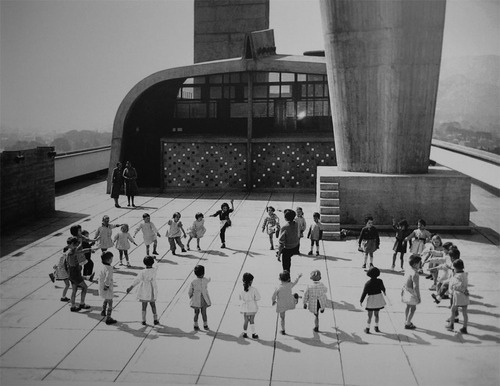 Jardín de infancia en la Unité de Marsella de Le Corbusier,1952.