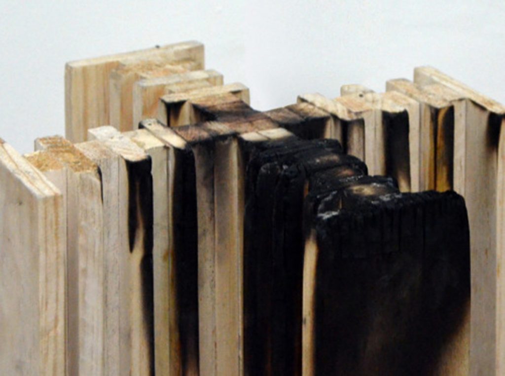 Maqueta de madera de la Ciudad radiante de Le Corbusier (E 1.500), 30x30x40 cm