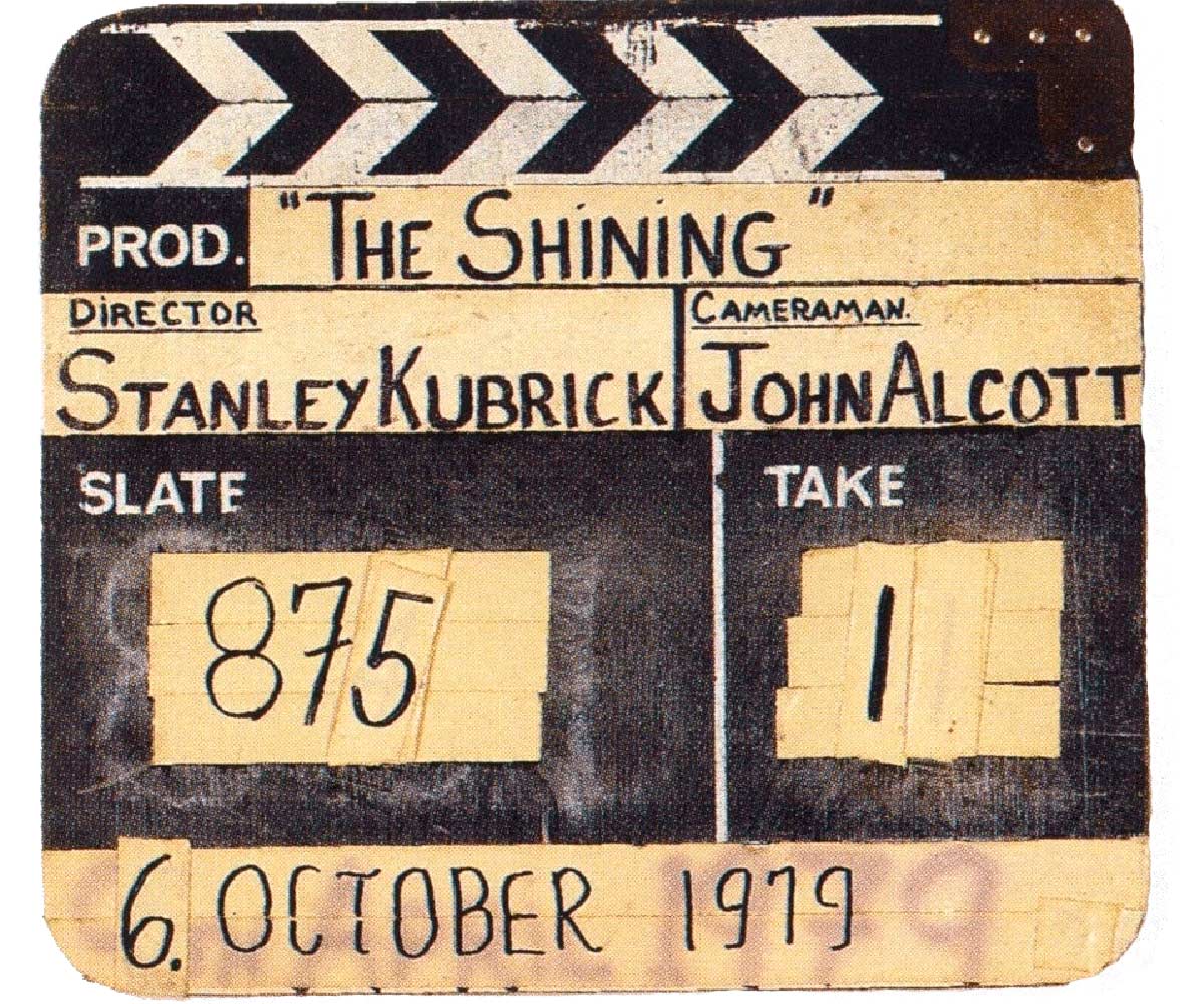 Las "claquetas" de Stanley Kubrick. 