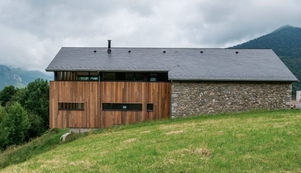 Vivienda familiar pirineos, Francia, Thermoslate | Fuente: cupapizarras.com