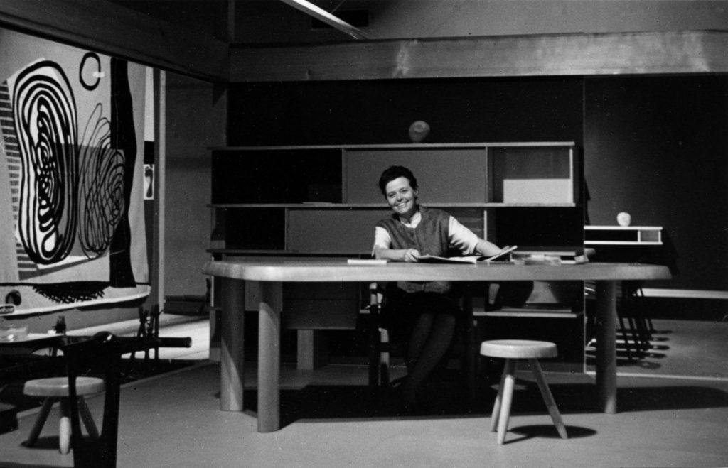 Charlotte Perriand at the Expo Synthèse des Arts Tokyo in 1955© AChP