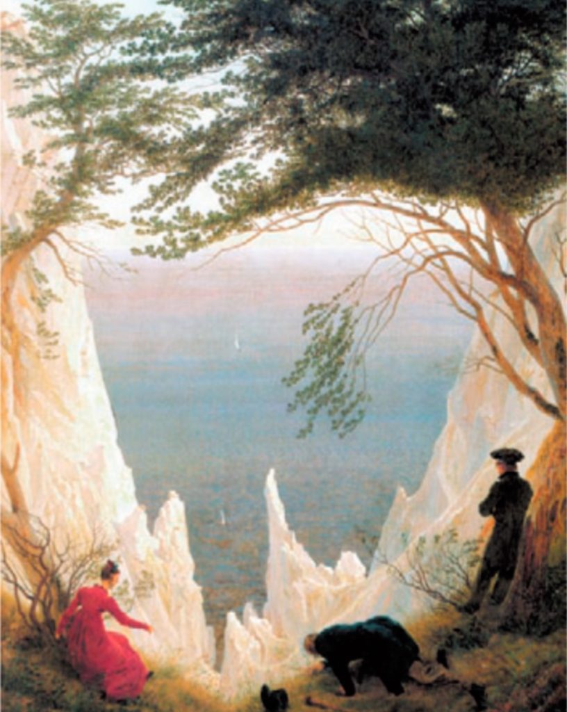 Caspar David Friedrich. Kreidefelsen auf Rügen. Óleo Sobre lienzo. 90,5x71,0 cm. Museum Oskar. Reinhart am Stadtgarten. Winterthur.