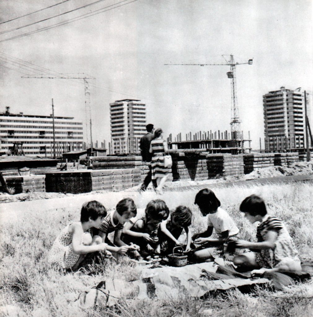 Nuevos ciudadanos de Nueva Belgrado. 1960.