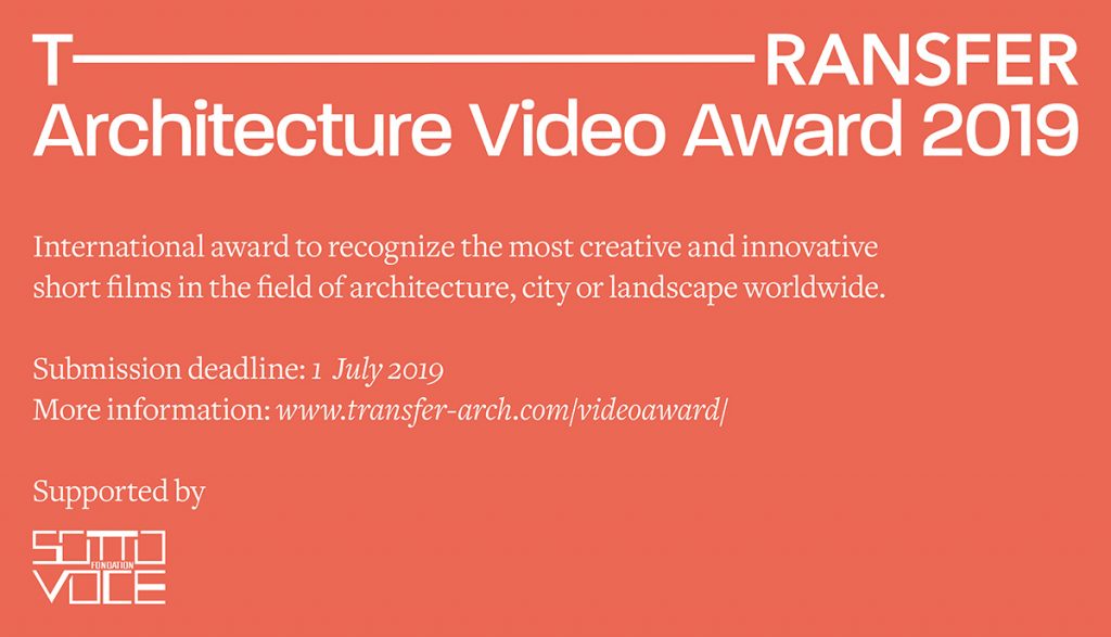 TRANSFER Architecture Video Award 2019