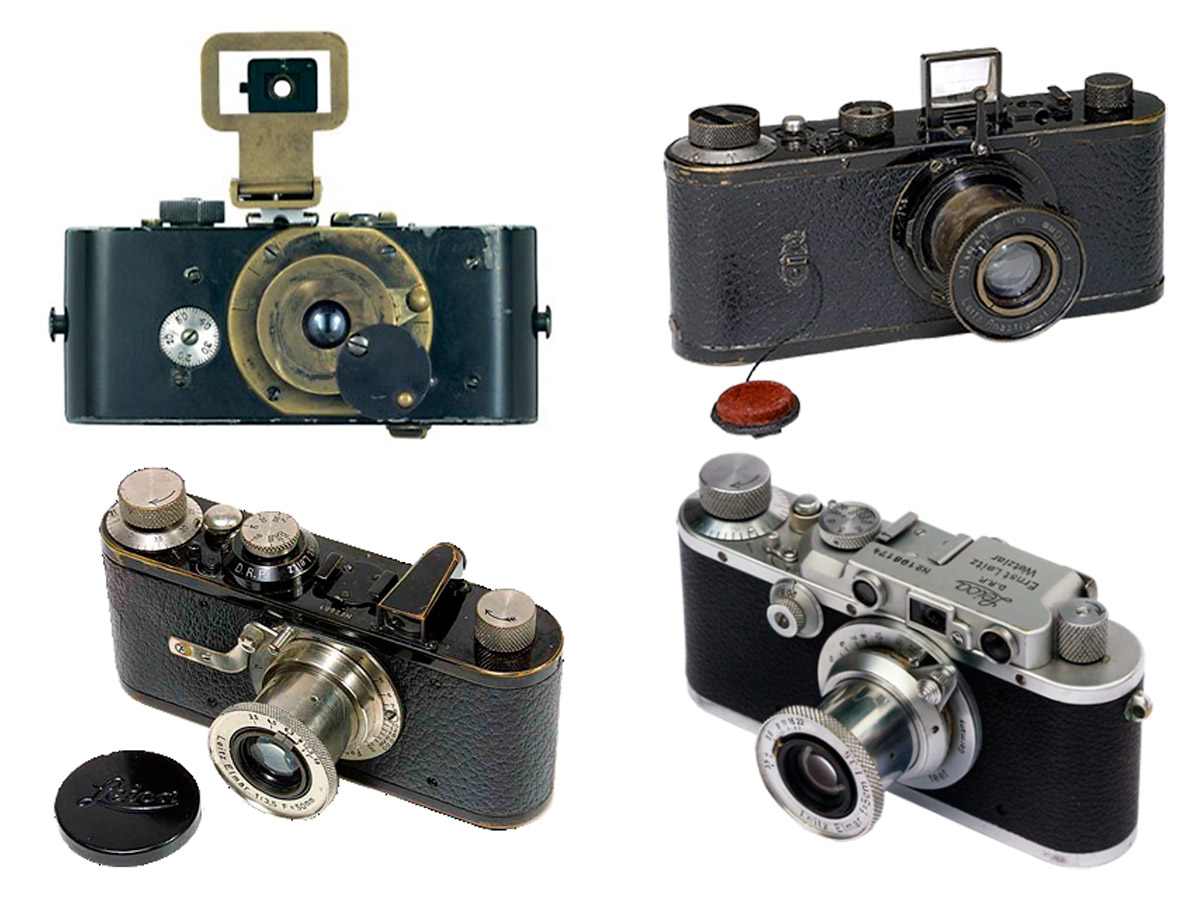 Ur-Leica, 1914 | Leica 0, 1923. Producción de 31 unidades Leica I, 1925 | Leica IIIa, 1935