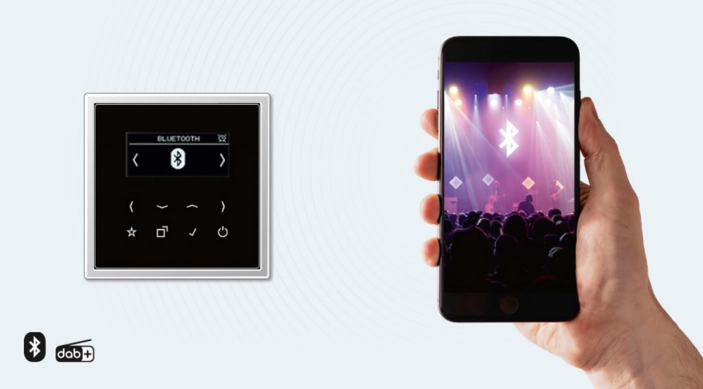 La nueva Smart Radio DAB+ de Jung aporta el mejor sonido digital y conexión inalámbrica vía Bluetooth