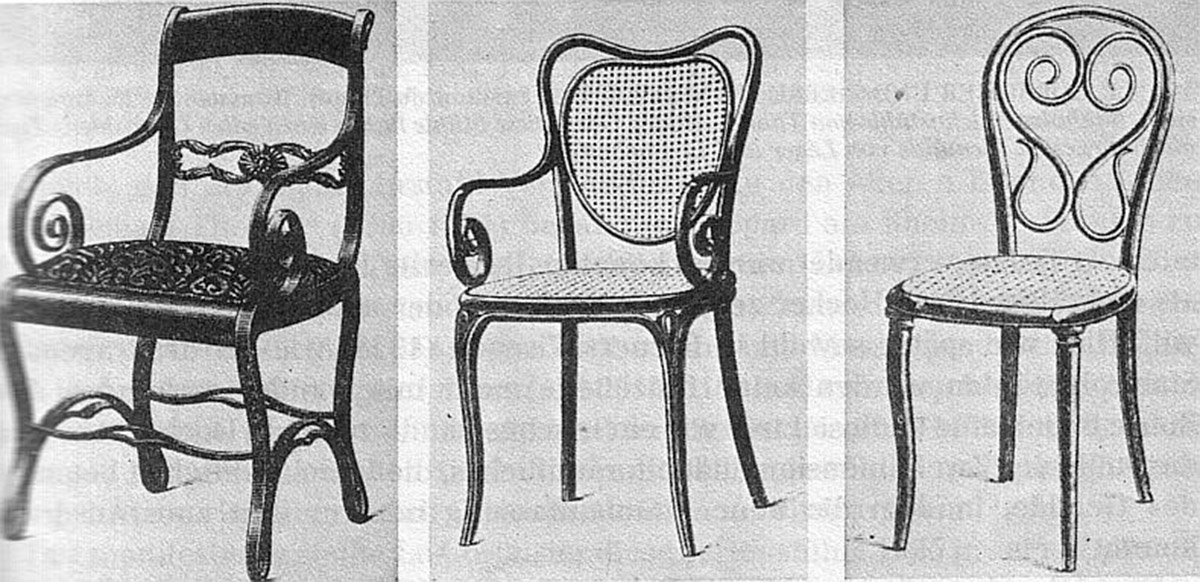 Modelos de sillas de Thonet | Fuente: Bodoklecksel