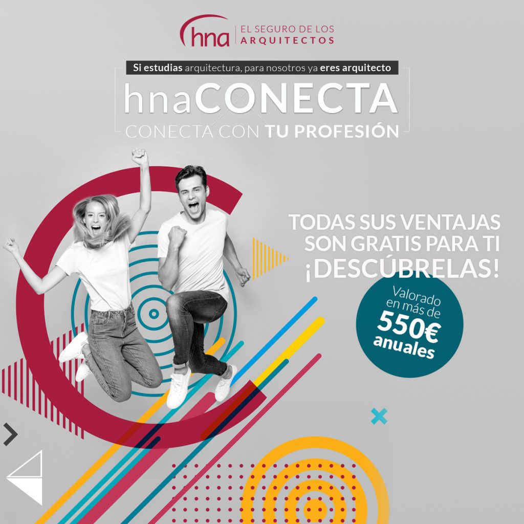 Ventajas exclusivas para estudiantes de arquitectura, con hnaCONECTA de la Mutualidad de los Arquitectos