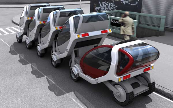Prototipo de coche eléctrico desarrollado por el Grupo inteligente del MIT.
