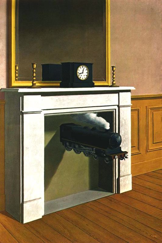 La durée poignardée, René Magritte