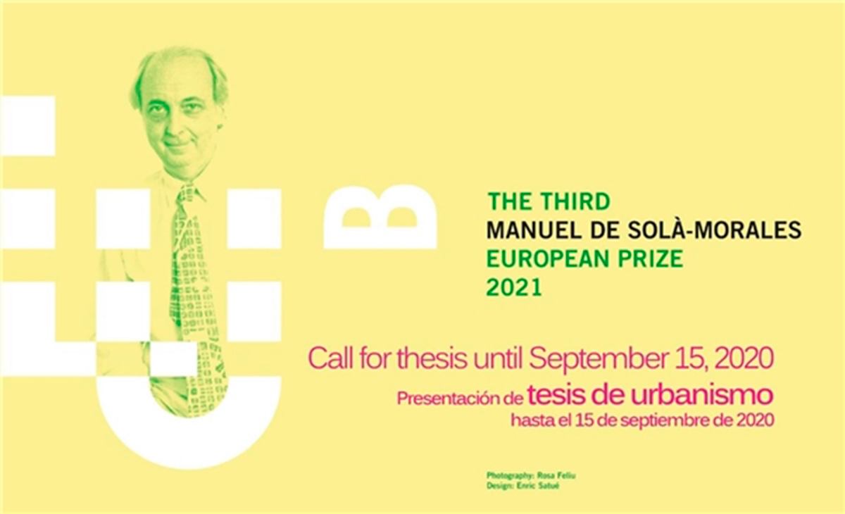 Tesis de Urbanismo. III Premio Europeo Manuel de Solà-Morales