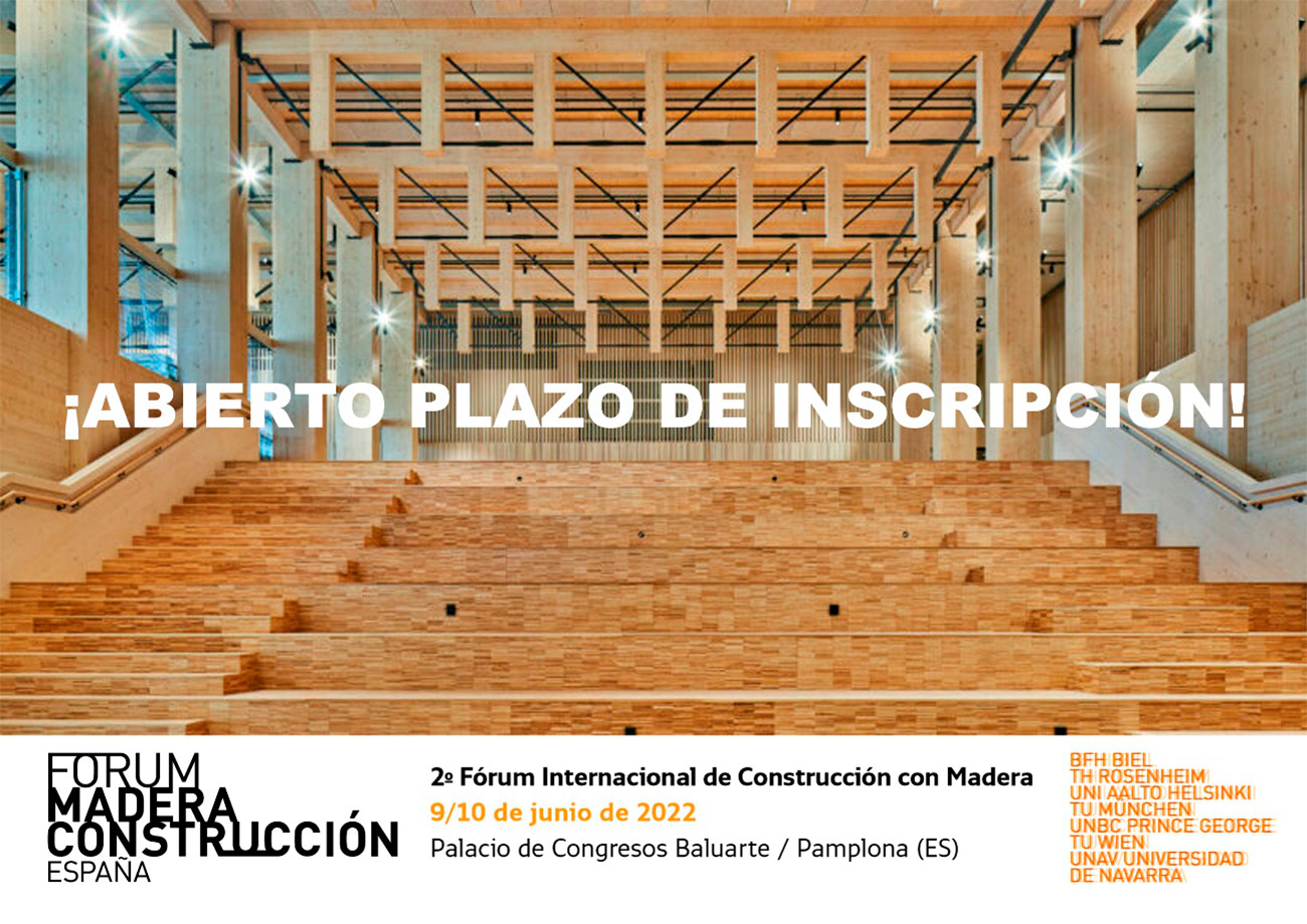 Abierto el plazo de inscripción para el 2º Fórum Internacional de Construcción con Madera, FORUM HOLZBAU 