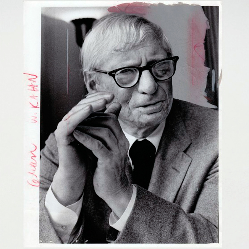 Imaginar lo pensado  José del Carmen Palacios Aguilar Louis Kahn. Foto Hugh Grannum,1973  