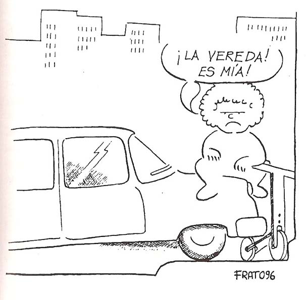 ¿Ciudades para todos Stepienybarno Un dibujo, por demás elocuente, publicado en el libro de Tonucci.