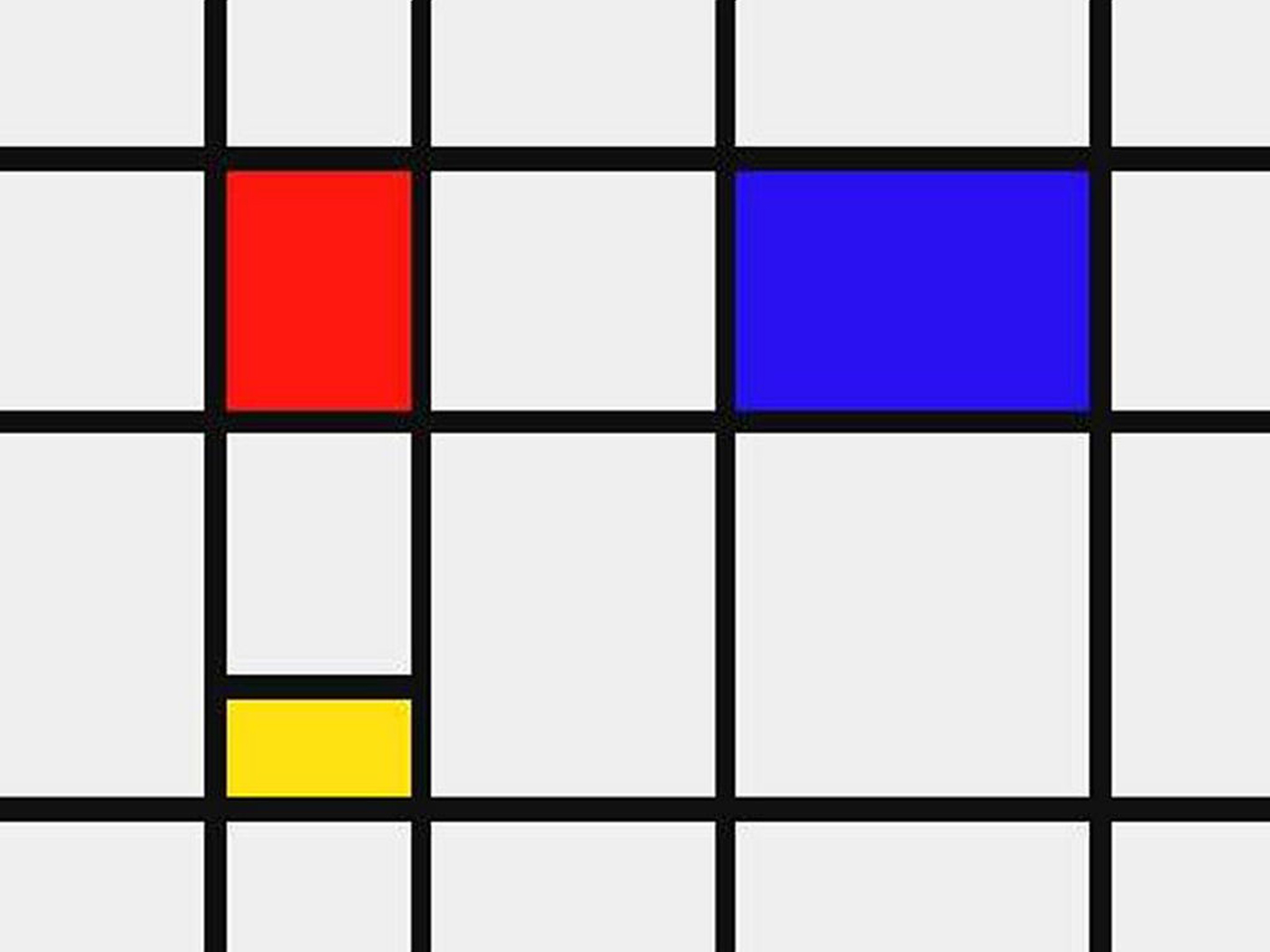 Acercarnos al arte Óscar Tenreiro Degwitz Composición Rojo-Azul de Piet Mondrian