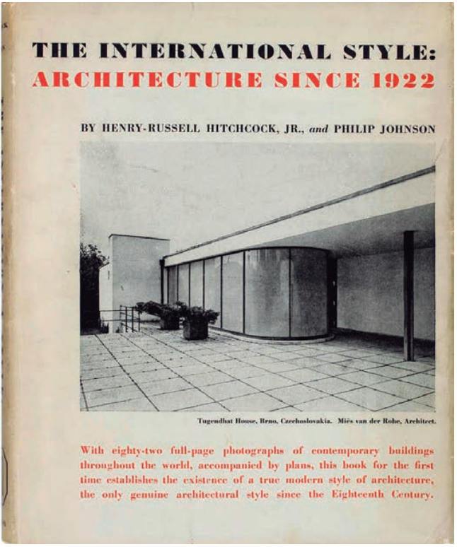 Arquitectura Moderna. Un episodio sin parangón en la historia de la humanidad FerPortada del libro “El Estilo Internacional, arquitectura desde 1922”.