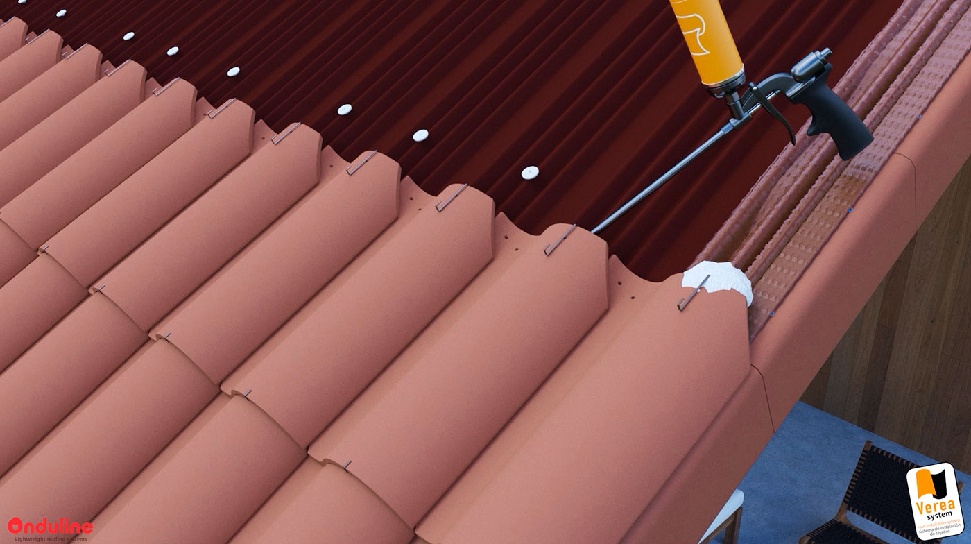 Onduline y Tejas Verea recrean virtualmente la instalación de cubiertas microventiladas y eficientes con teja mixta 