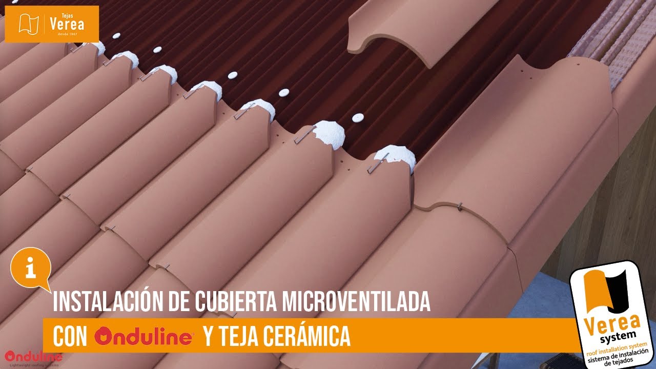 Onduline y Tejas Verea recrean virtualmente la instalación de cubiertas microventiladas y eficientes con teja mixta