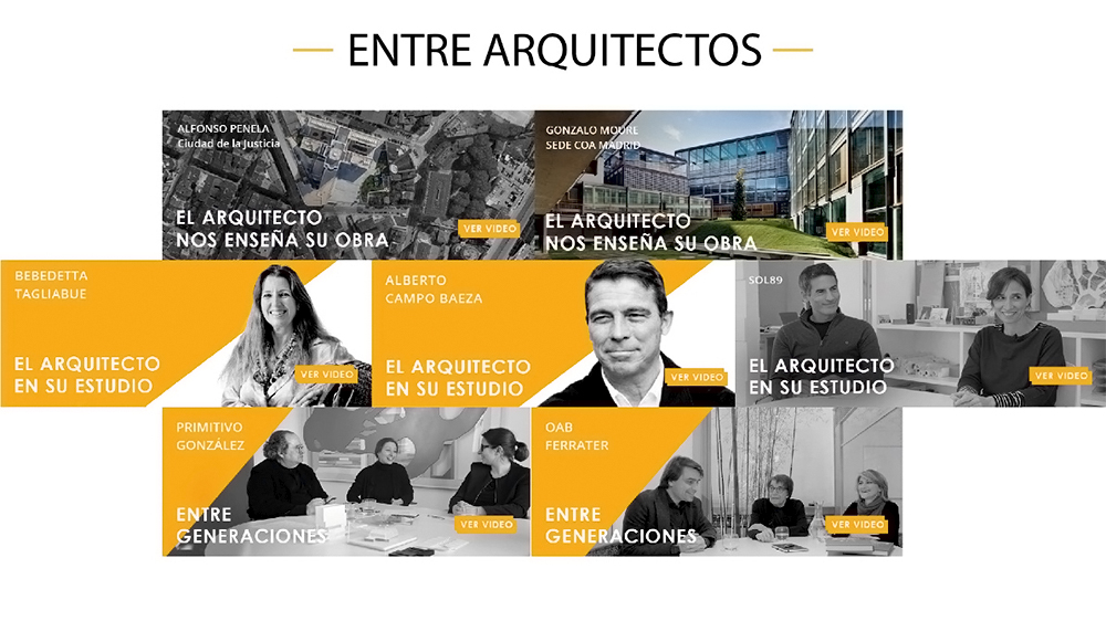 Las campañas de ASEMAS “Entre Arquitectos” y “Talento” optan a los premios del COAM 1