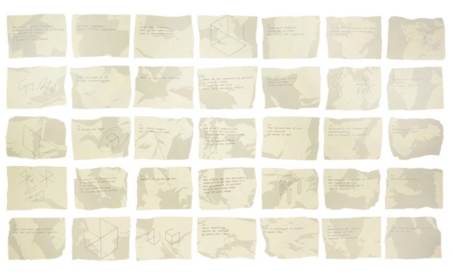 Notes On Conceptual Architecture Miquel Lacasta Sentences on conceptual Art 1rst Draft de Sol Lewitt. 3734in. x 2334in