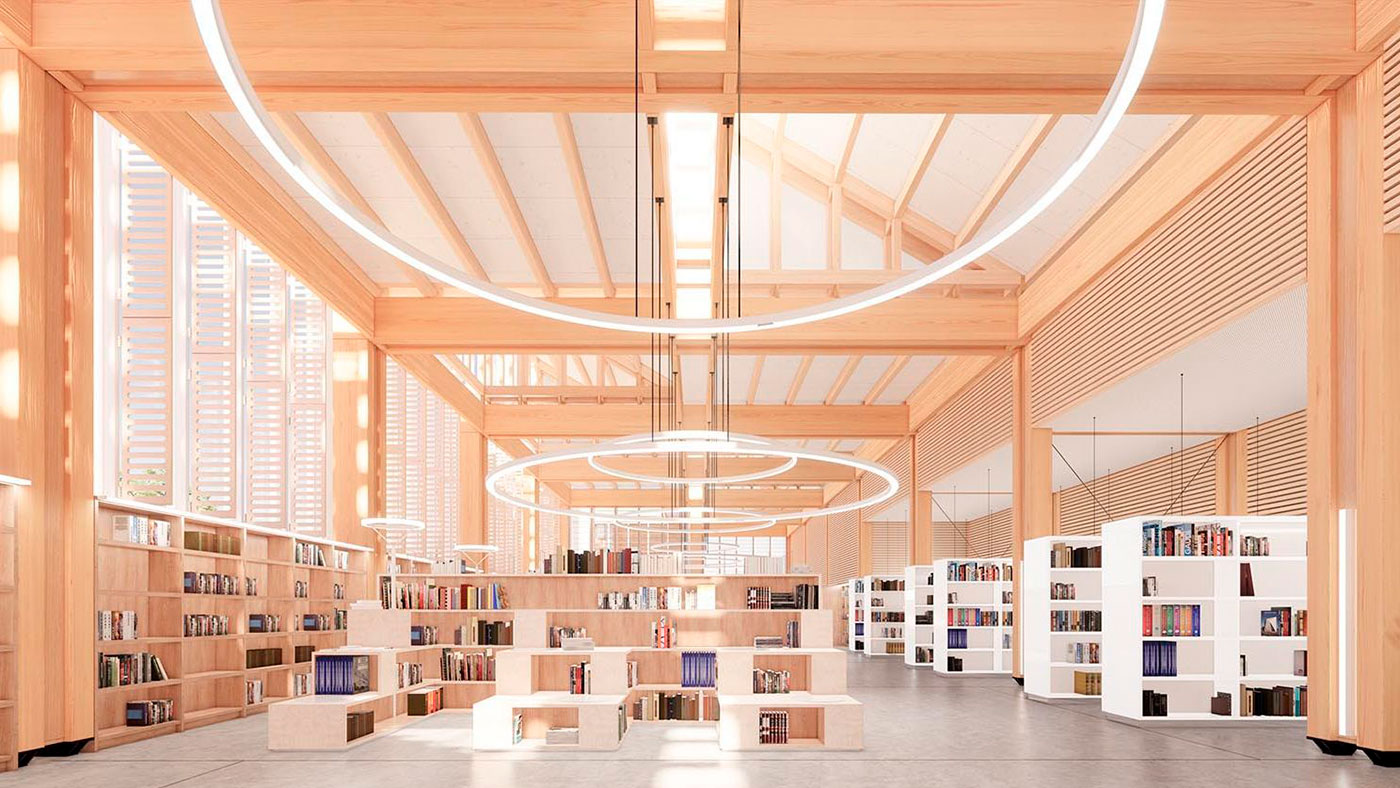 5º Fórum de Construcción con Madera Biblioteca-de-los-Mil-Soles_Madrid_Arquitecto-Miguel-Ángel-Díaz-Camacho