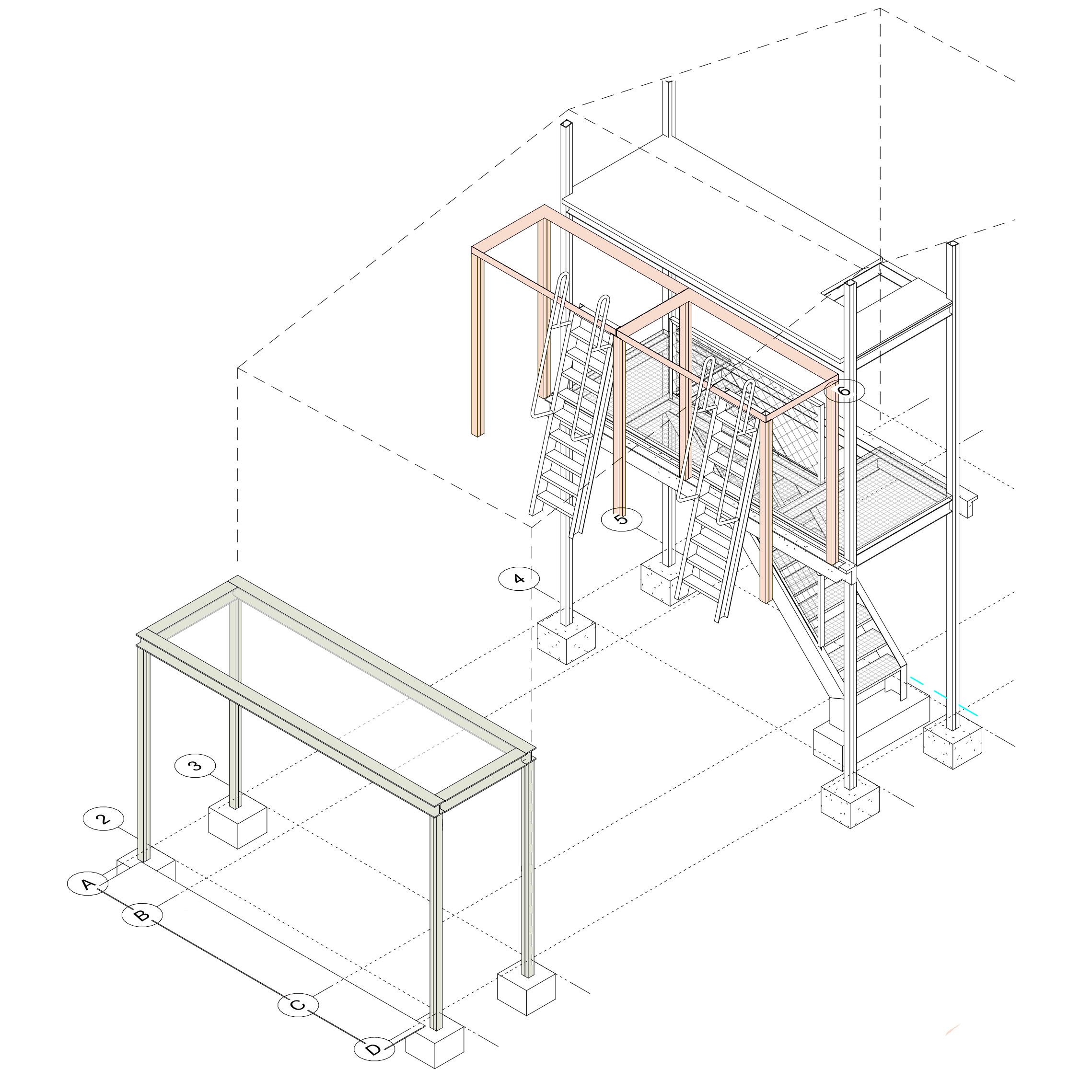 Casa Feliz Conjuntos Empáticos 5 Casa Feliz _ Estructura metálica