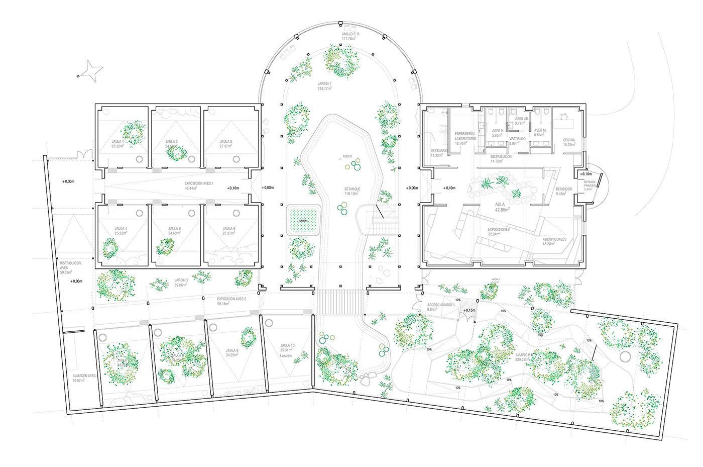 Centro de Biodiversidad de Burgos AJO taller de arquitectura 1 planta