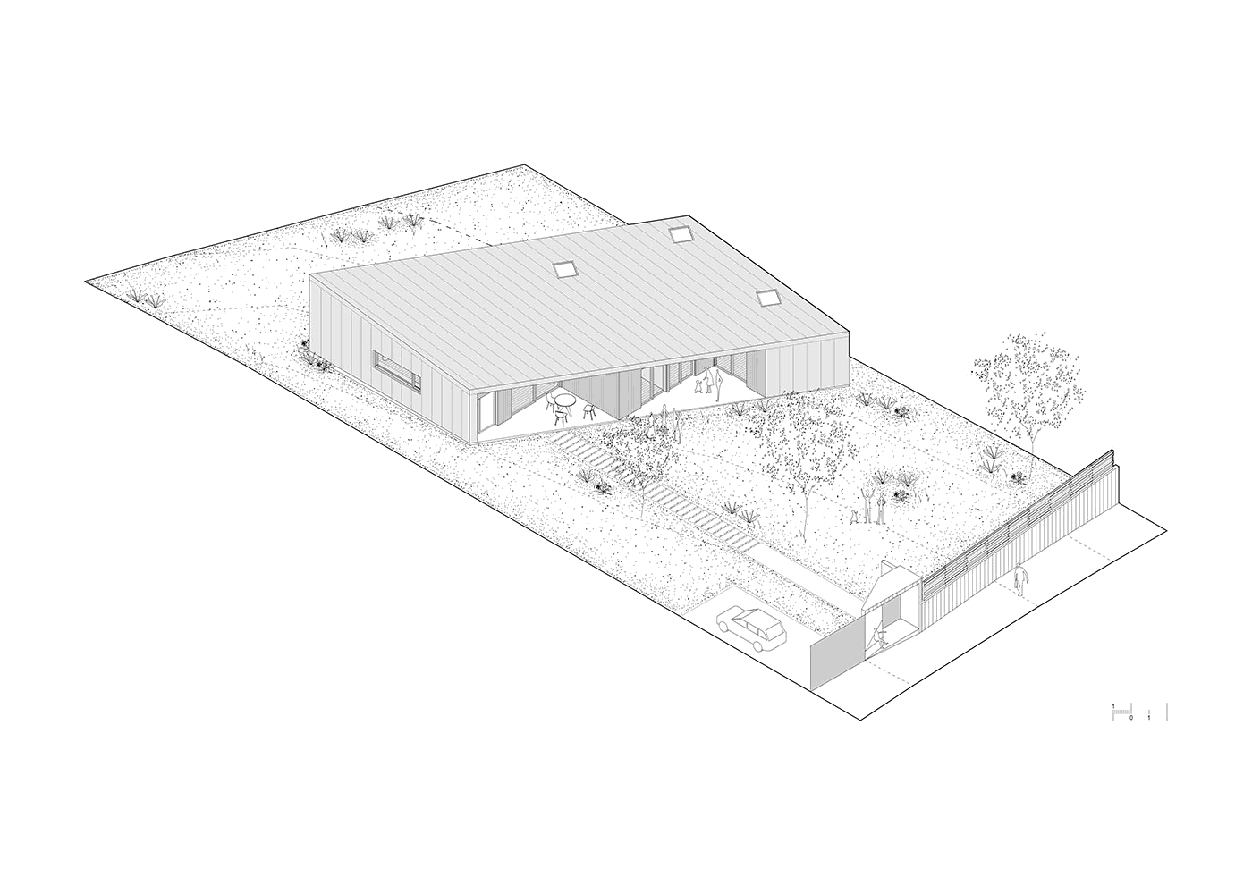 Vivienda en Machado trespes.arquitectos 13-AXO-01