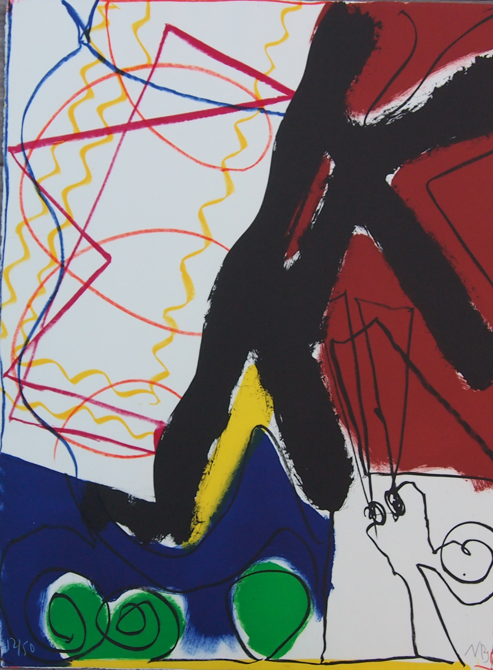Juan Navarro Baldeweg. Litografía de la serie Noche