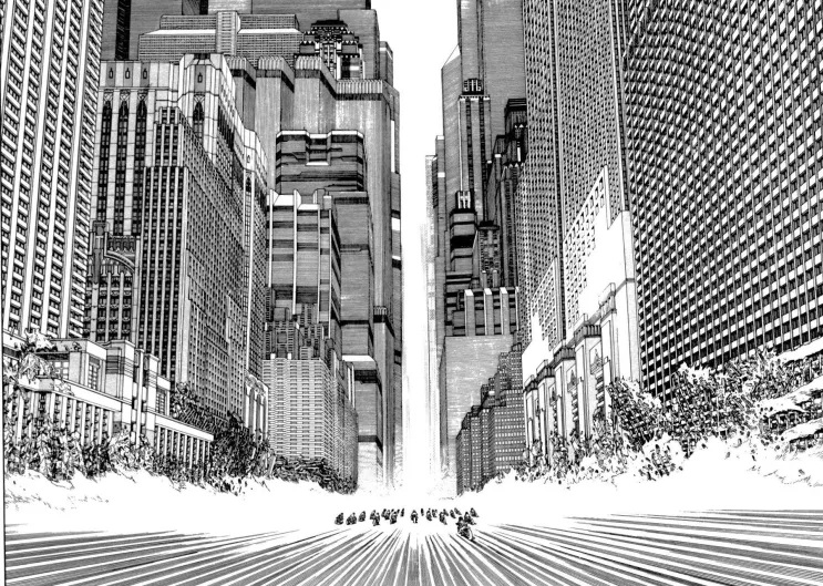 Las oscilaciones del espacio público. Transformaciones urbanas y sociales en el cómic (III) Ignacio Grávalos Akira-Manga-7