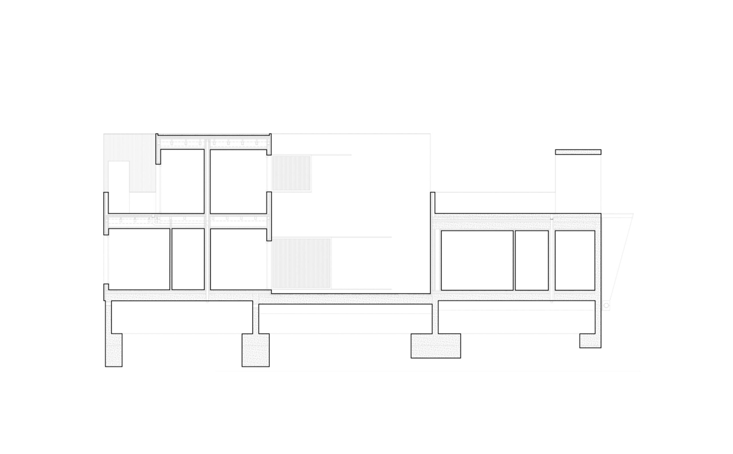 28 patios y 14 viviendas sociales Crearctive S.Coop. And - Estudio RKT 17 Cross section DD