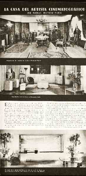 La casa del artista cinematográfico Jorge Gorostiza Exposición casas cineastas, Popular Film, a 11, nº 518, 30 7 1936, p 5 La casa del artista cinematográfico Jorge Gorostiza Exposición casas cineastas, Popular Film, a 11, nº 518, 30 7 1936, p 5