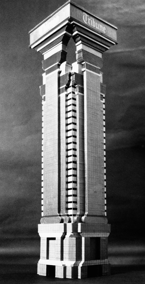 Pilares David García-Manzanares Vázquez de Agredos Torre Chicago Tribuna, de la exposición “Late Entries”. Fuente dibujo de Robert M. Stern Pilares David García-Manzanares Vázquez de Agredos Torre Chicago Tribuna, de la exposición “Late Entries”. Fuente dibujo de Robert M. Stern