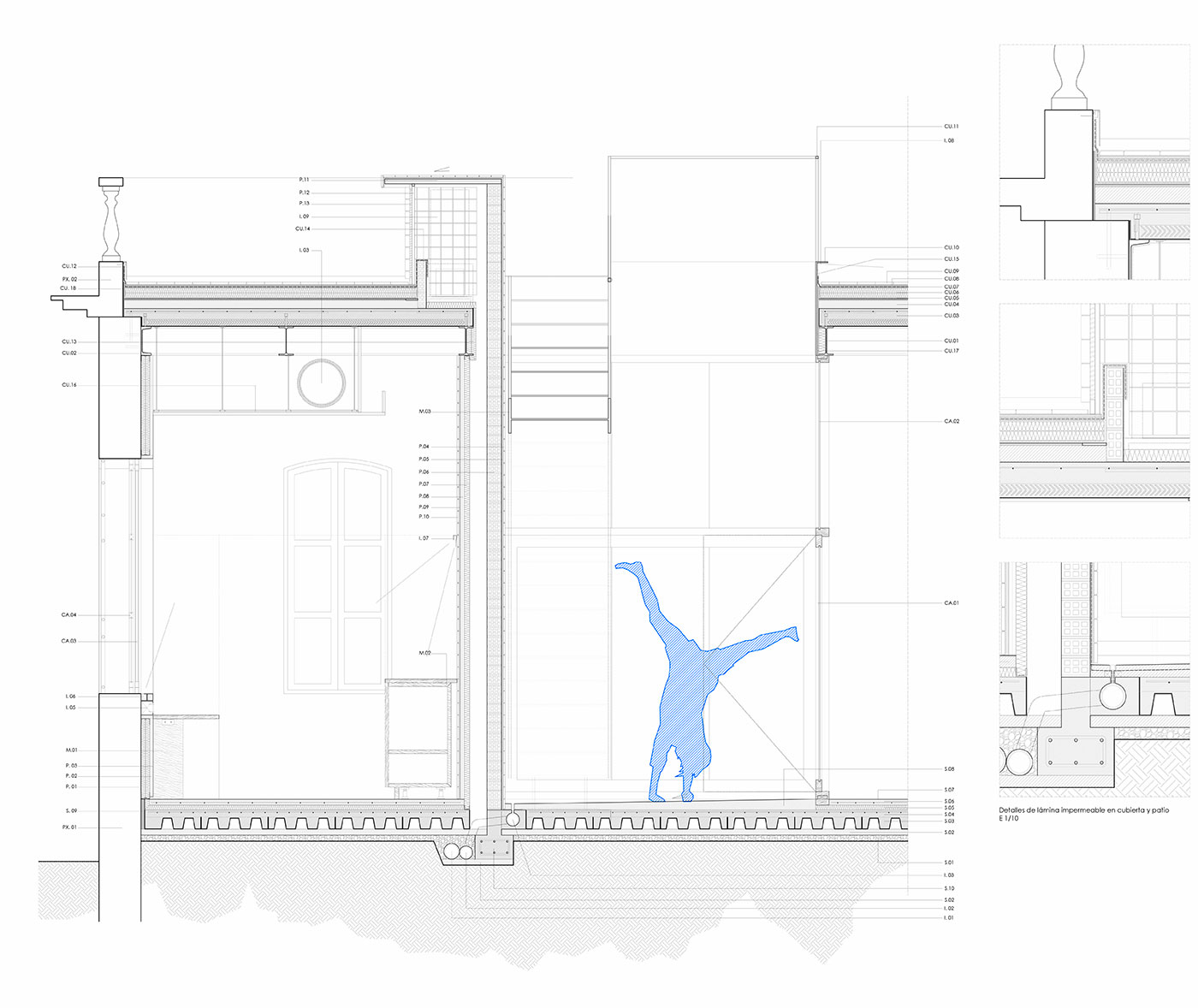 Habilitación de la Caseta de La Marina de Valencia como espacio de trabajo temporal artístico el fabricante de espheras 11 Detalles-constructivos