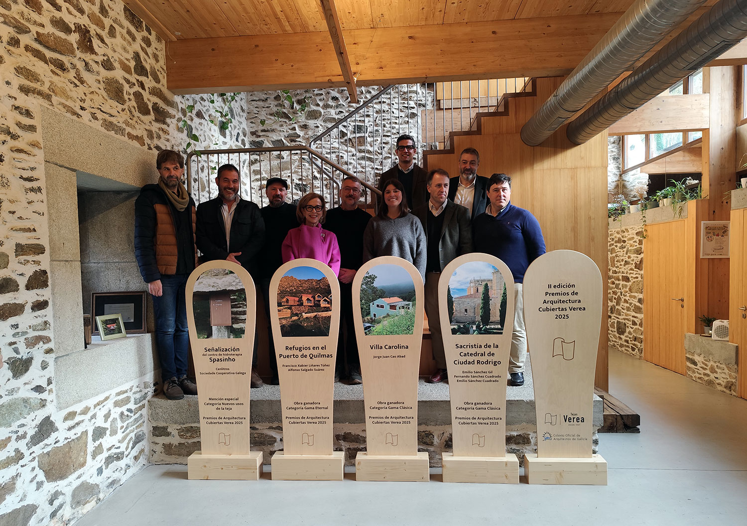Tejas Verea y el COAG premian las cubiertas que respetan el entorno y revalorizan el patrimonio en sus premios de arquitectura