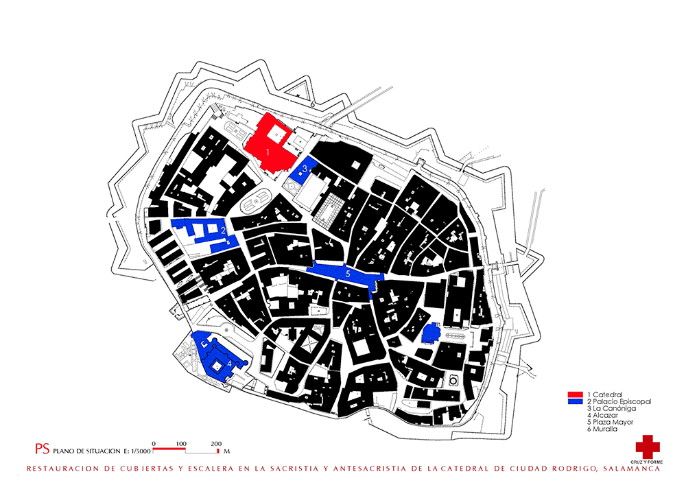 Cubiertas de la Sacristía de la Catedral de Ciudad Rodrigo | Sánchez Gil Arquitectos | Planimetría